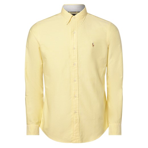 Polo Ralph Lauren Koszula męska Mężczyźni Modern Fit Bawełna cytrynowy wypukły wzór tkaniny button down ze sklepu vangraaf w kategorii Koszule męskie - zdjęcie 166200862