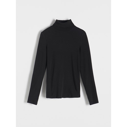 Reserved - Longsleeve z golfem - czarny Reserved XL Reserved
