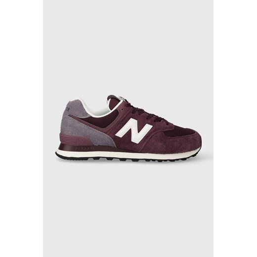 New Balance sneakersy 574 kolor bordowy U574ABO ze sklepu ANSWEAR.com w kategorii Buty sportowe męskie - zdjęcie 166202831