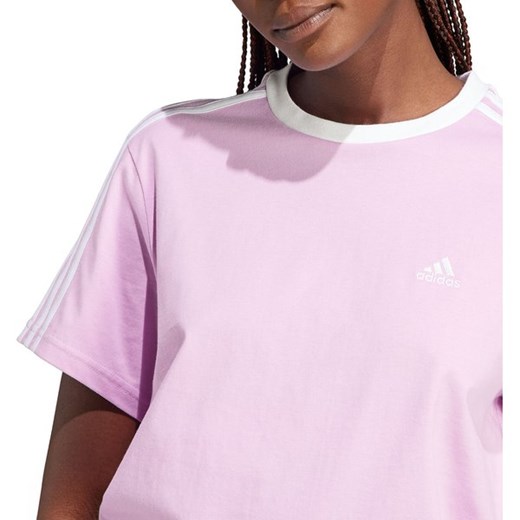 Bluzka damska Adidas z krótkimi rękawami z okrągłym dekoltem sportowa 