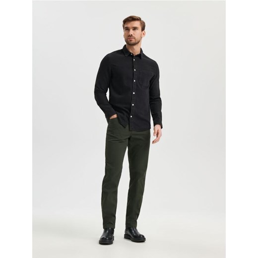 Sinsay - Spodnie - zielony ze sklepu Sinsay w kategorii Spodnie męskie - zdjęcie 166207462