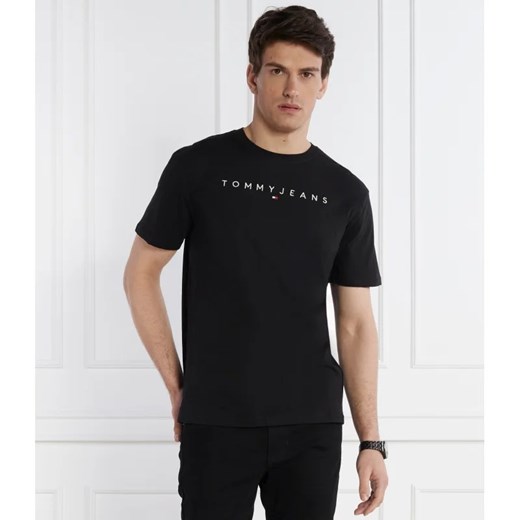 Tommy Jeans T-shirt LINEAR LOGO TEE EXT | Regular Fit Tommy Jeans XL wyprzedaż Gomez Fashion Store
