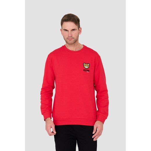 MOSCHINO Czerwona bluza, Wybierz rozmiar M ze sklepu outfit.pl w kategorii Bluzy męskie - zdjęcie 166213093