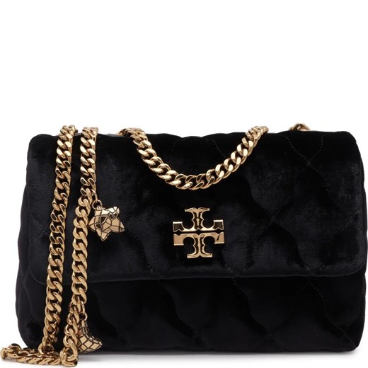 TORY BURCH Skórzana torebka na ramię Kira Velvet Small Convertible Shoulder Bag ze sklepu Gomez Fashion Store w kategorii Kopertówki - zdjęcie 166216183