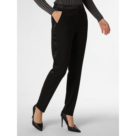 comma Spodnie Kobiety czarny jednolity ze sklepu vangraaf w kategorii Spodnie damskie - zdjęcie 166217761