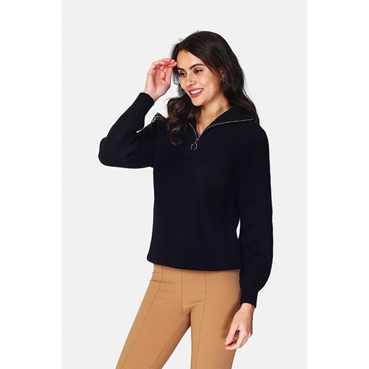 ASSUILI Kaszmirowy sweter w kolorze czarnym ze sklepu Limango Polska w kategorii Swetry damskie - zdjęcie 166222032