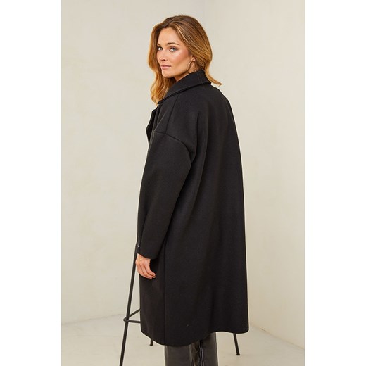 Plume Płaszcz przejściowy &quot;Heluy&quot; w kolorze czarnym Plume XL Limango Polska promocyjna cena