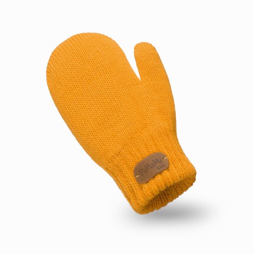 PaMaMi Rękawiczki dziecięce jednopalczaste - Żółte ze sklepu JK-Collection w kategorii Rękawiczki dziecięce - zdjęcie 166224230