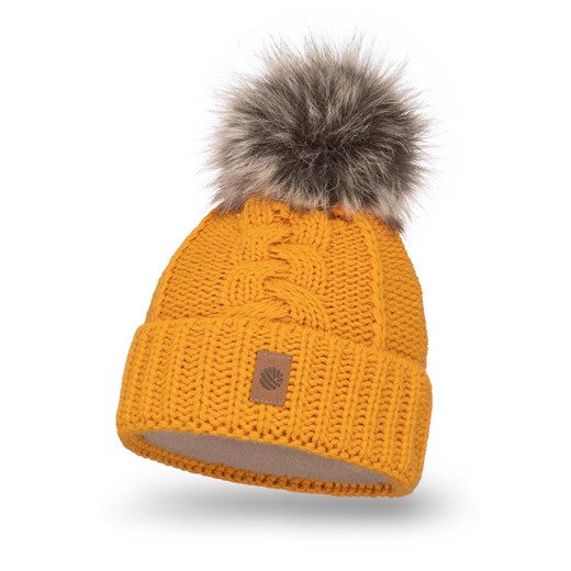 Ciepła czapka damska ze sklepu JK-Collection w kategorii Czapki zimowe damskie - zdjęcie 166224340