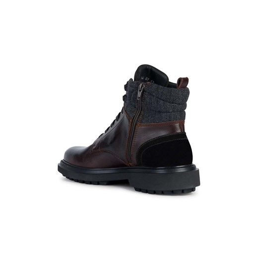 Geox buty zimowe męskie czarne na zimę wiązane 