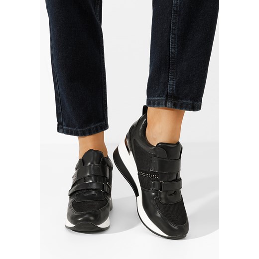 Czarne sneakersy na koturnie Arven V2 ze sklepu Zapatos w kategorii Buty sportowe damskie - zdjęcie 166229511
