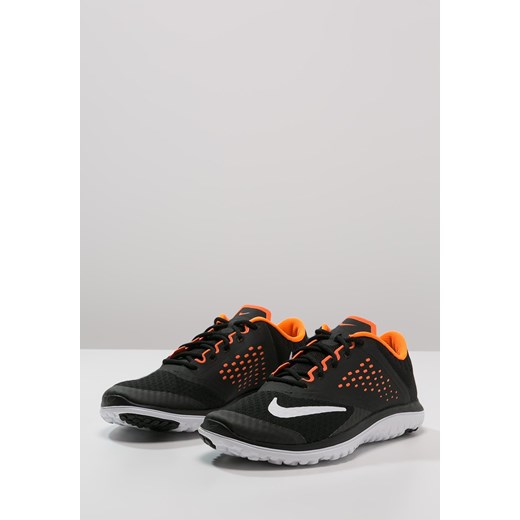Nike Performance FS LITE RUN 2 Obuwie do biegania Lekkość black/white/total orange zalando czarny sportowy