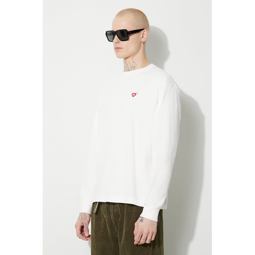 Human Made longsleeve bawełniany Graphic kolor biały z nadrukiem HM26CS009 ze sklepu PRM w kategorii T-shirty męskie - zdjęcie 166245930