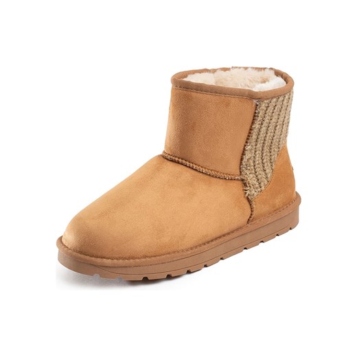 ISLAND BOOT Botki zimowe "Tenny" w kolorze jasnobrązowym Island Boot 36 promocyjna cena Limango Polska