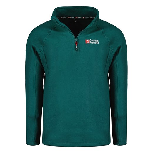 Canadian Peak Kurtka polarowa &quot;Tugeak&quot; w kolorze ciemnozielonym ze sklepu Limango Polska w kategorii Bluzy męskie - zdjęcie 166247723