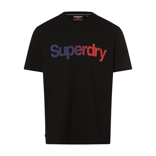 Superdry T-shirt męski Mężczyźni Bawełna czarny nadruk ze sklepu vangraaf w kategorii T-shirty męskie - zdjęcie 166248082