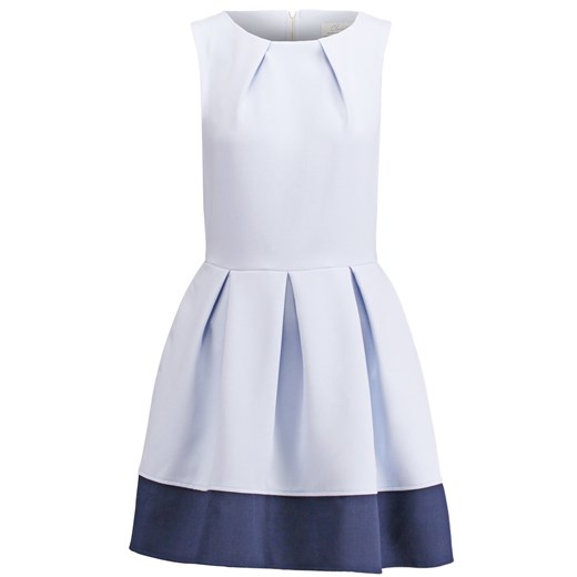 Closet Sukienka letnia pale blue/navy boarder zalando niebieski krótkie