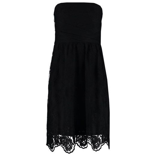 ESPRIT Collection Sukienka koktajlowa black zalando czarny abstrakcyjne wzory