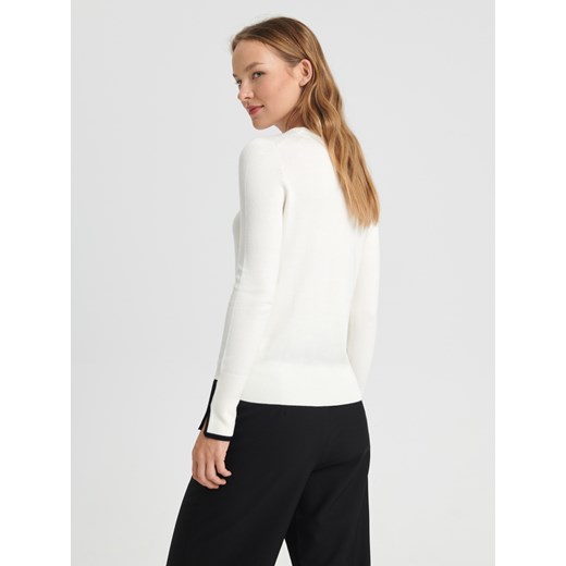 Sinsay - Sweter - kremowy Sinsay XXS Sinsay