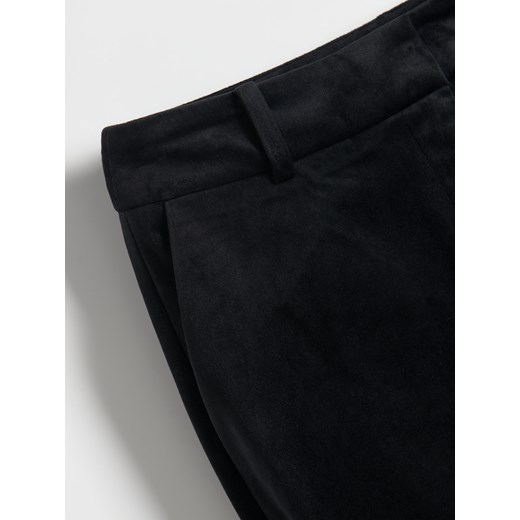 Reserved - Welwetowe spodnie - czarny Reserved M Reserved