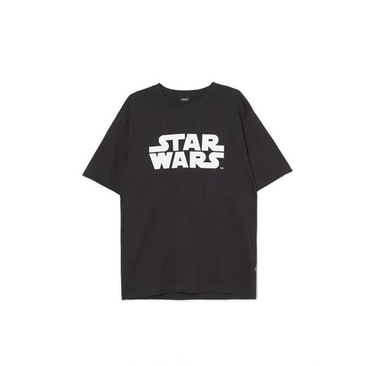 Cropp - Czarny t-shirt z nadrukiem Star Wars - czarny ze sklepu Cropp w kategorii T-shirty męskie - zdjęcie 166259811