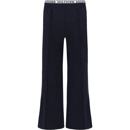 Tommy Hilfiger Spodnie MONOTYPE TAPE WIDE LEG SWEATPANT | Regular Fit ze sklepu Gomez Fashion Store w kategorii Spodnie dziewczęce - zdjęcie 166261623