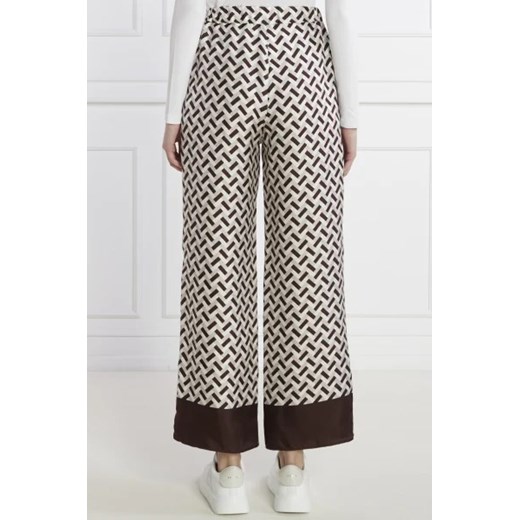 Spodnie damskie Max Mara w abstrakcyjnym wzorze