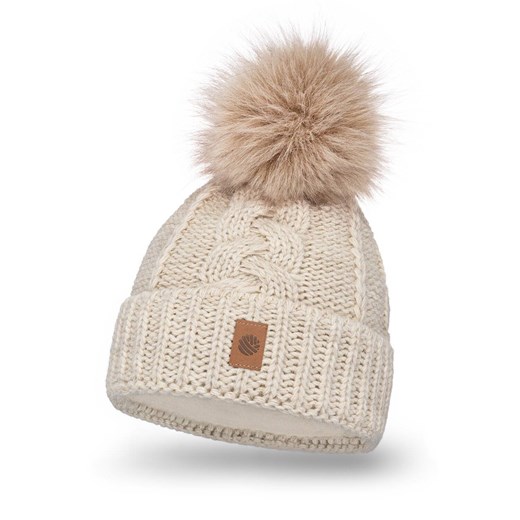 Ciepła czapka damska z polarem ze sklepu JK-Collection w kategorii Czapki zimowe damskie - zdjęcie 166263490