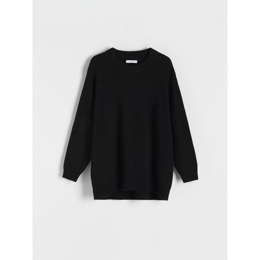 Reserved - Gładki sweter - czarny Reserved M Reserved
