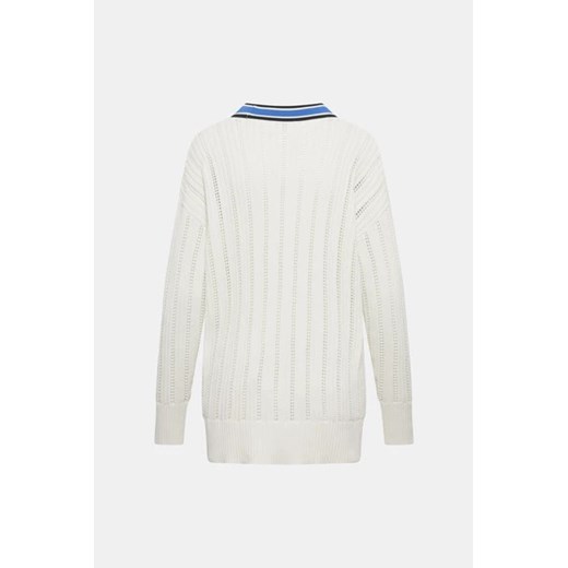 Sweter damski beżowy Salsa Jeans z dekoltem v