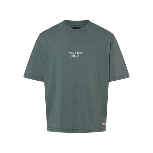 Aygill's T-shirt męski Mężczyźni Bawełna petrol jednolity ze sklepu vangraaf w kategorii T-shirty męskie - zdjęcie 166271020