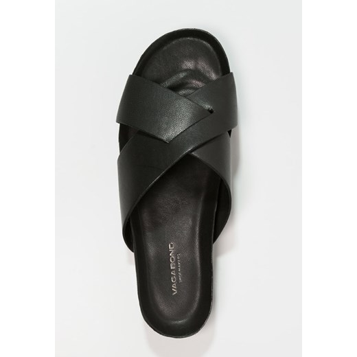 Vagabond ERIE Klapki black zalando szary bez wzorów/nadruków