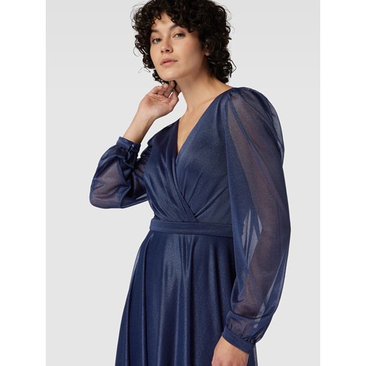 Sukienka wieczorowa w stylu kopertowym Troyden Collection 48 Peek&Cloppenburg