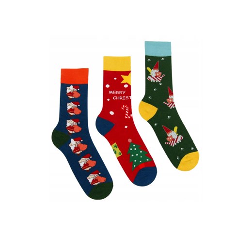 3-pack skarpetki świąteczne bawełniane CMLS500-002, Kolor multicolour, Rozmiar Moraj 43-45 Primodo