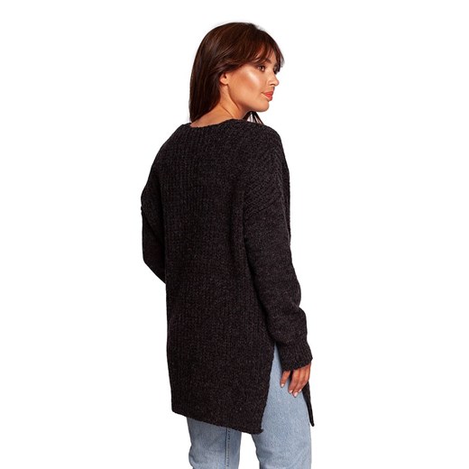 Sweter damski BeWear wełniany z dekoltem v 