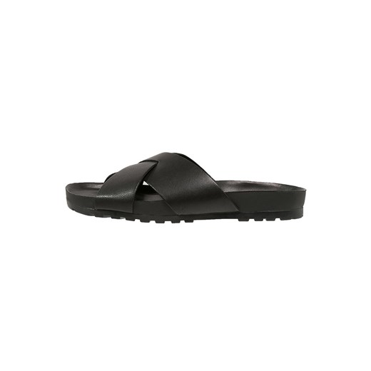 Vagabond ERIE Klapki black zalando czarny abstrakcyjne wzory