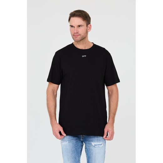 OFF-WHITE Czarny t-shirt, Rozmiar S ze sklepu outfit.pl w kategorii T-shirty męskie - zdjęcie 166279932