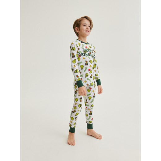 Reserved - Świąteczna piżama Grinch - biały Reserved 146/152 (10-11 lat) Reserved