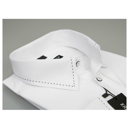 KRZYSZTOF koszula biała XL 43-44 176/182 dł. Slim krzysztof szary bawełna