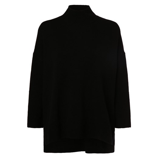 Apriori Damski sweter z wełny merino Kobiety Wełna merino czarny jednolity S/M vangraaf