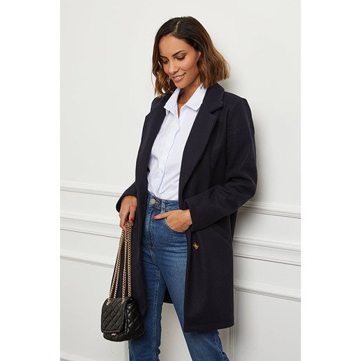 L&apos;armoire de Suzette Płaszcz przejściowy w kolorze granatowym ze sklepu Limango Polska w kategorii Płaszcze damskie - zdjęcie 166287162