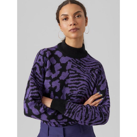Sweter damski Vero Moda z okrągłym dekoltem casualowy 