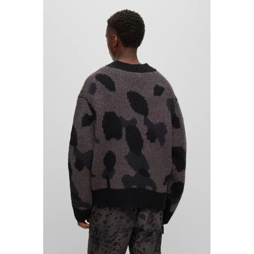 HUGO Sweter Sattiner | Oversize fit | z dodatkiem wełny M okazyjna cena Gomez Fashion Store