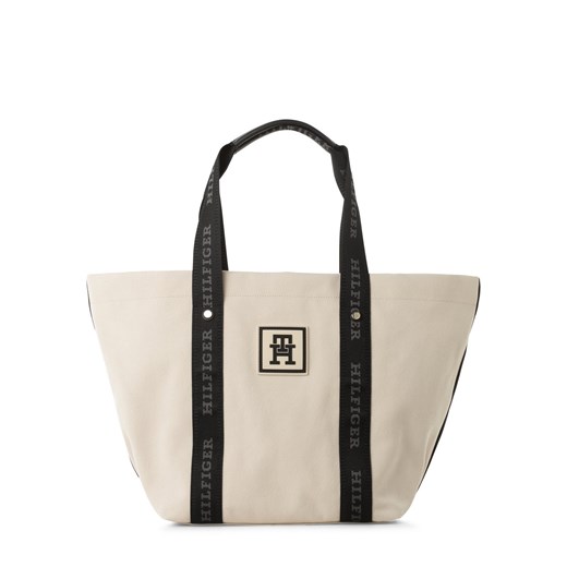 Tommy Hilfiger Damska torba shopper Kobiety Sztuczne włókno beżowy jednolity ze sklepu vangraaf w kategorii Torby Shopper bag - zdjęcie 166295271