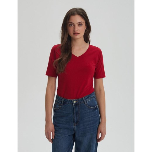 Koszulka LOSSE Czerwony XS ze sklepu Diverse w kategorii Bluzki damskie - zdjęcie 166298580