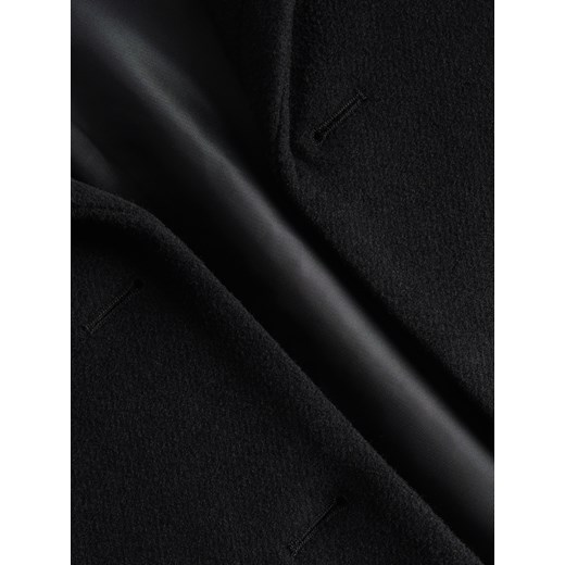 Płaszcz damski Reserved czarny z wełny 