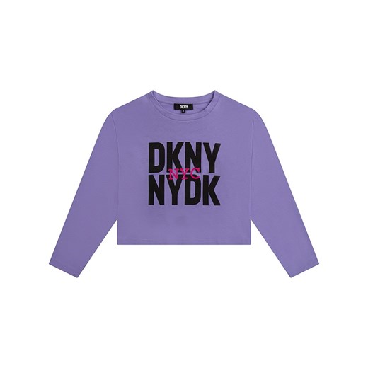 DKNY Koszulka w kolorze fioletowym ze sklepu Limango Polska w kategorii Bluzki dziewczęce - zdjęcie 166322313