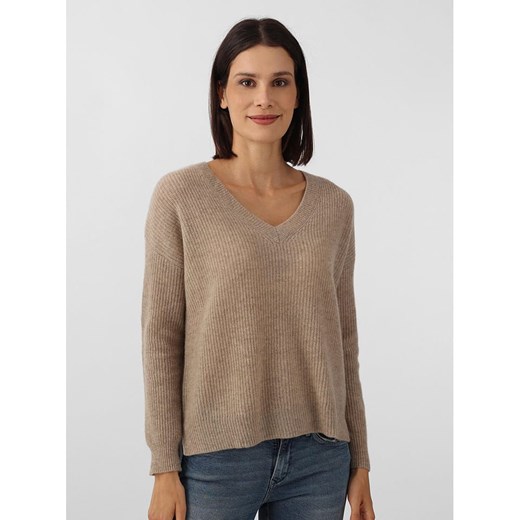 Zwillingsherz Kaszmirowy sweter w kolorze jasnobrązowym ze sklepu Limango Polska w kategorii Swetry damskie - zdjęcie 166322320