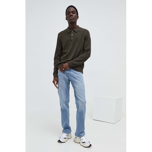 Abercrombie & Fitch sweter męski jesienny