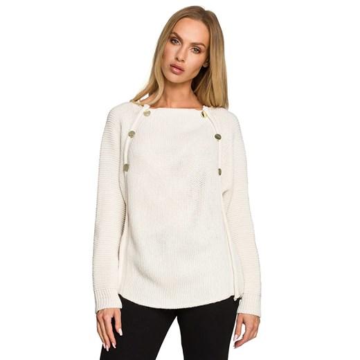 made of emotion Sweter w kolorze kremowym ze sklepu Limango Polska w kategorii Swetry damskie - zdjęcie 166365884